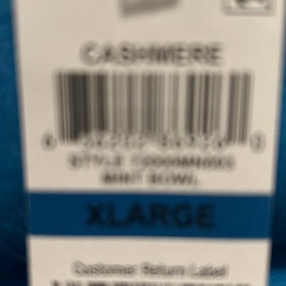 NWT! Charter Club Cashmere Crew Neck Sweater Aqua Size XL - Picture 7 of 7